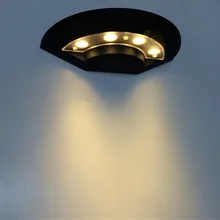 5 шт./лот 4*3 Вт светодио дный Настенные светильники AC85-265V светодио дный 12 Вт Лестницы ворота виллы отель терраса лампа сад настенный светильник Водонепроницаемый Светильники для крыльца