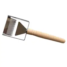 Практичный и удобный иглы-режущий нож для меда вилка для распечатывания медовых сот деревянной ручкой из нержавеющей стали медовая Лопата Инструменты для пчеловодства