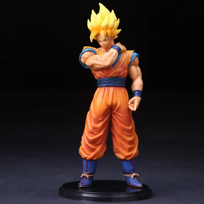 

22cm Dragon Ball Z Goku Action Figure Pvc Collection Model Toys Brinquedos For Christmas Gift No The Base