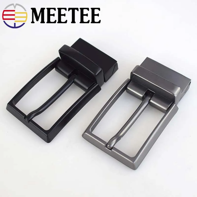 

Meetee Men's Alloy Belt Buckle Rotating Tail Clip for 33mm Belt DIY Leather Business Casual Clothing Decor Accessories BD362