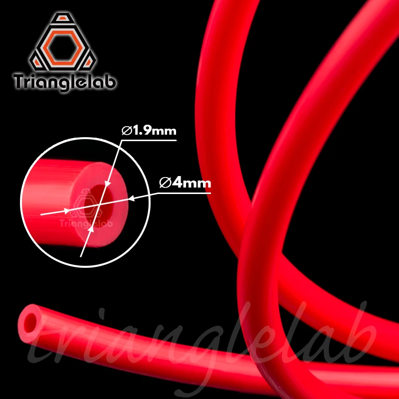 Trianglelab Бесплатная доставка ПТФЭ трубка Teflonto 3D принтер hotend Bowden экструдер 1 75 мм