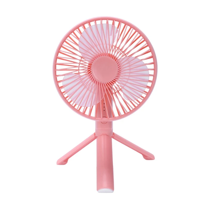 

Dual-Use Portable Mini Fan Natural Wind Handheld Desktop Electric Usb Charging Fan Air-Cooled Home Outdoor Office Pink