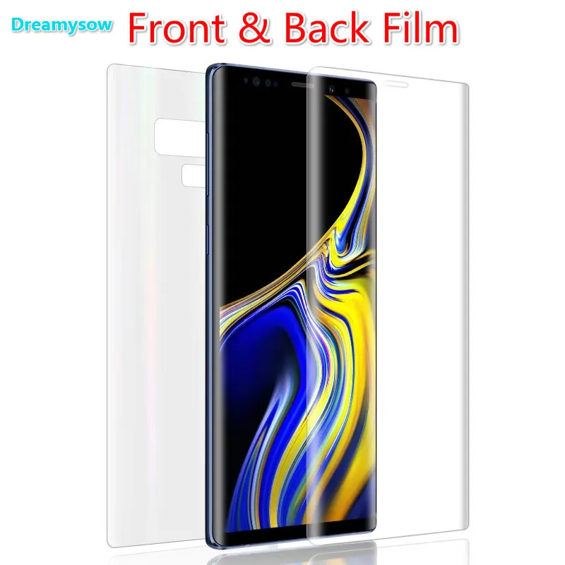 

3D Front Back Screen Protector For Samsung Galaxy S10 S9 S8 Plus S7 Edge Plus Note 9 8 PET Film Full Cover (Not tempered Glass)