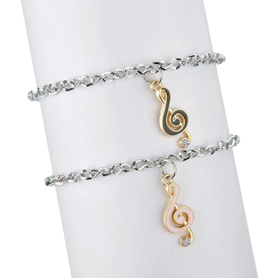

Individuality Note Dangle Women Hand Made Fashion Bracelet Set Special Cute Minimalism Bracelets Party Decoration Jewelry