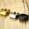 PINKY SIGNET RING FOR MEN STAINLESS STEEL MEN JEWELRY ► Photo 1/5