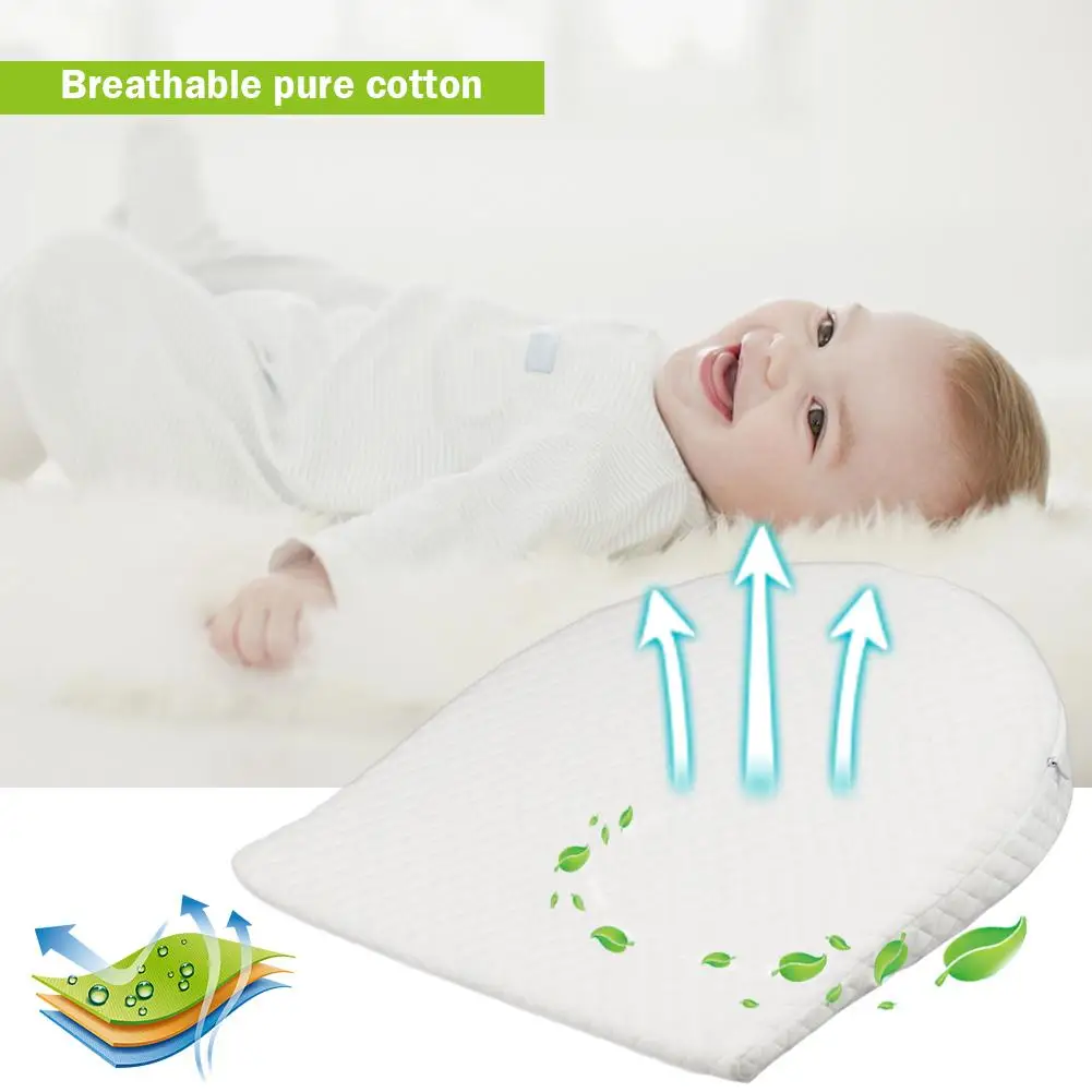 Детские подушки памяти упругость хлопок съемный склон формы форменная Подушка молоко Анти-рефлюкс мягкая подушка для ребенка