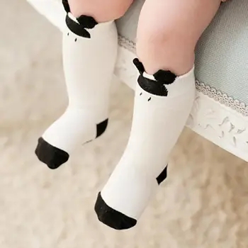 

Cute Baby Boy Girl Creative Cartoon Print Socks Kids Cotton Soft Long Socks