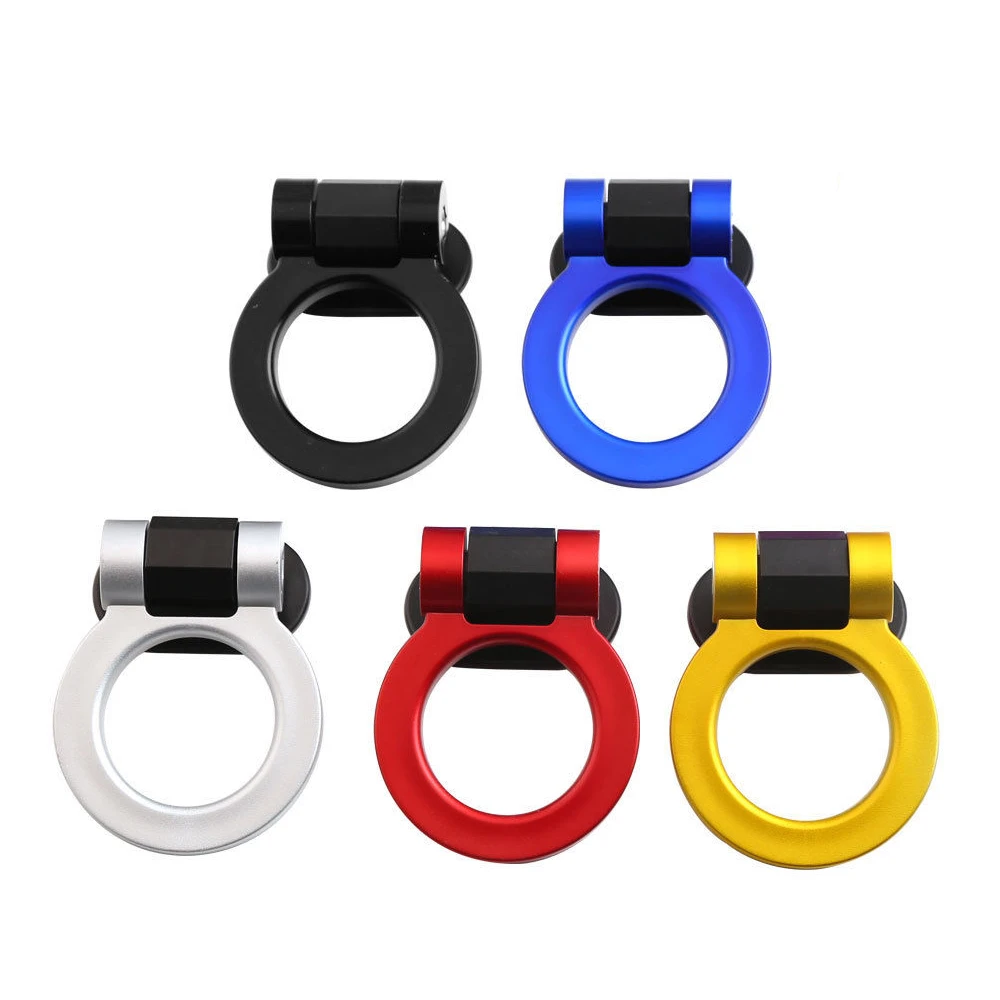 Red Rear Tow Towing Hook for Universal Car Auto Trailer Round Ring Towing Bars Trailer Hook Decoration