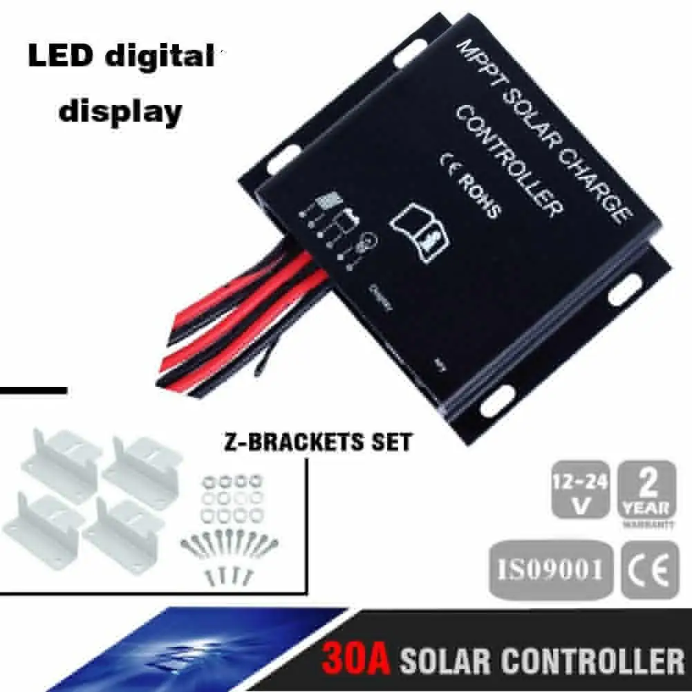 

30A 12V/24V solar Charge Controller CE Certify Auto LED Digital Display Set for solar panel system