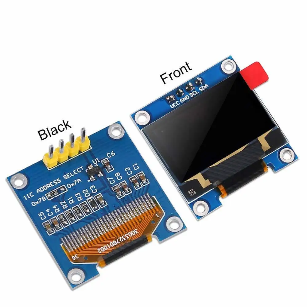 0 96 &quotдюймовый голубой I2C IIC Серийный 128x64 O светодиодный ЖК дисплей SSD1306 модуль для