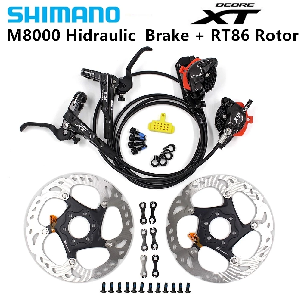 SHIMANO DEORE XT SM-RT86 Ice-Tech MTB Brake Rotor Disc 6 Bolt 160//180//203MM