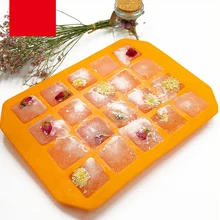 DIY 20 полостей лоток для льда квадратная форма для льда шоколадные кухонные формы аксессуары экологичный кубик полости(оранжевый