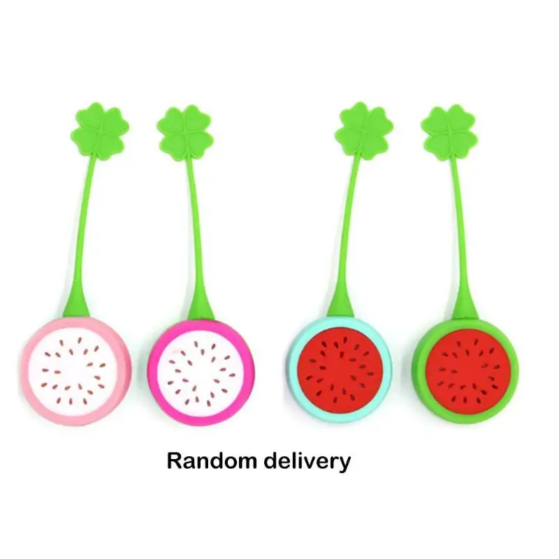 

Tea Strainer Reusable Silicone Watermelon Shape Tea Leaf Bag Tea Strainer Herbal Spice Infuser Filter Diffuser