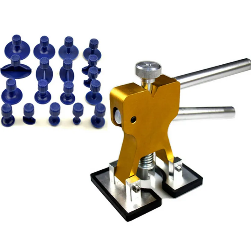 

DANIU 19Pcs Golden Car Paintless Dent Repair Tools Auto Dent Lifter Removal Auto Body Tools