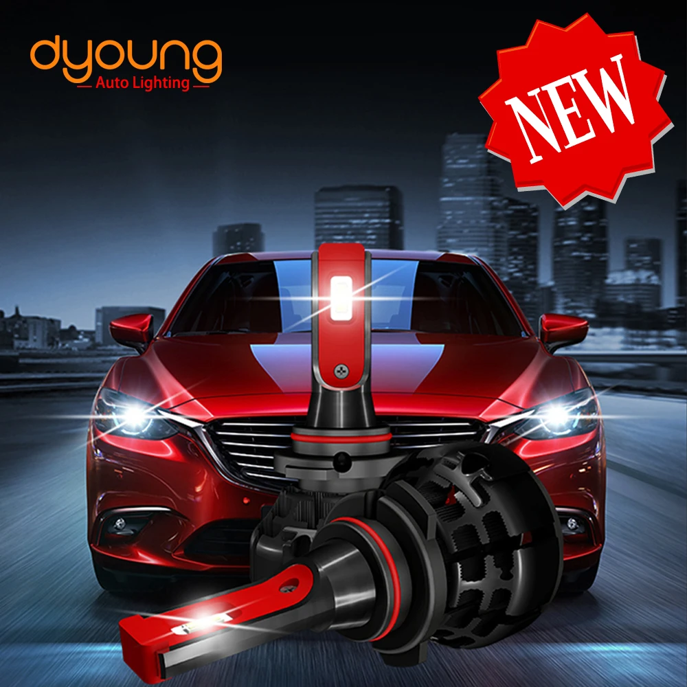 Dyoung z1 new led headlight 6000k car light h4 LED font b Lamp b font h7