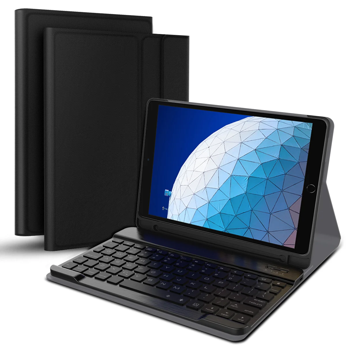 

For iPad Air 2019 Case Detachable USA Wireless Bluetooth Keyboard Leather Tablet Case For iPad Air 3 10.5 2019 Case Pen Holder