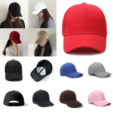 2019 Uomini di Estate Delle Donne di Pianura Curva di Cappellini da baseball Cappello casual Regolabile Del Sole di Colore Solido Visiera Esterna della Coppia Hip Hop caps Gorras