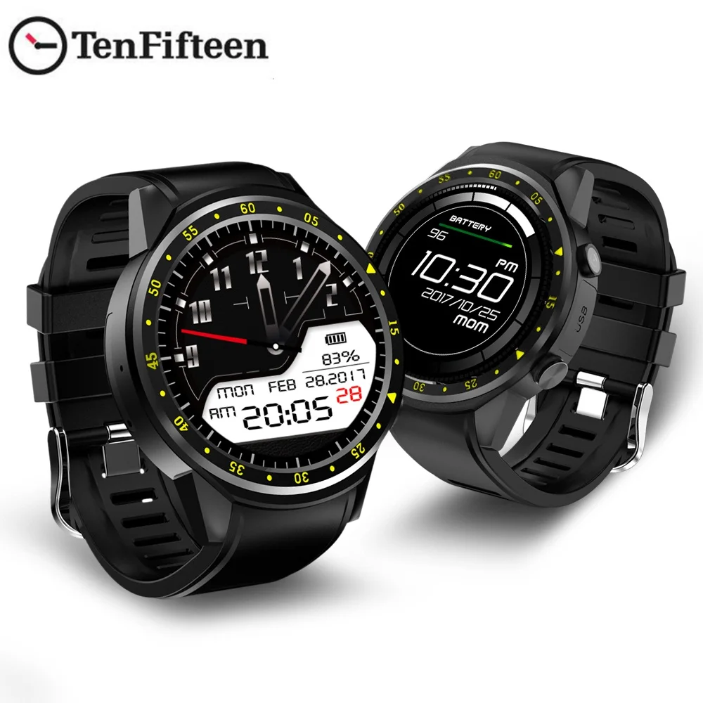 TenFifteen F1 Sports Smart watch GPS Smart Watch Phone 1.3 inch MTK2503 Dual Bluetooth Beidou Camera Heart Rate / Sleep Monito