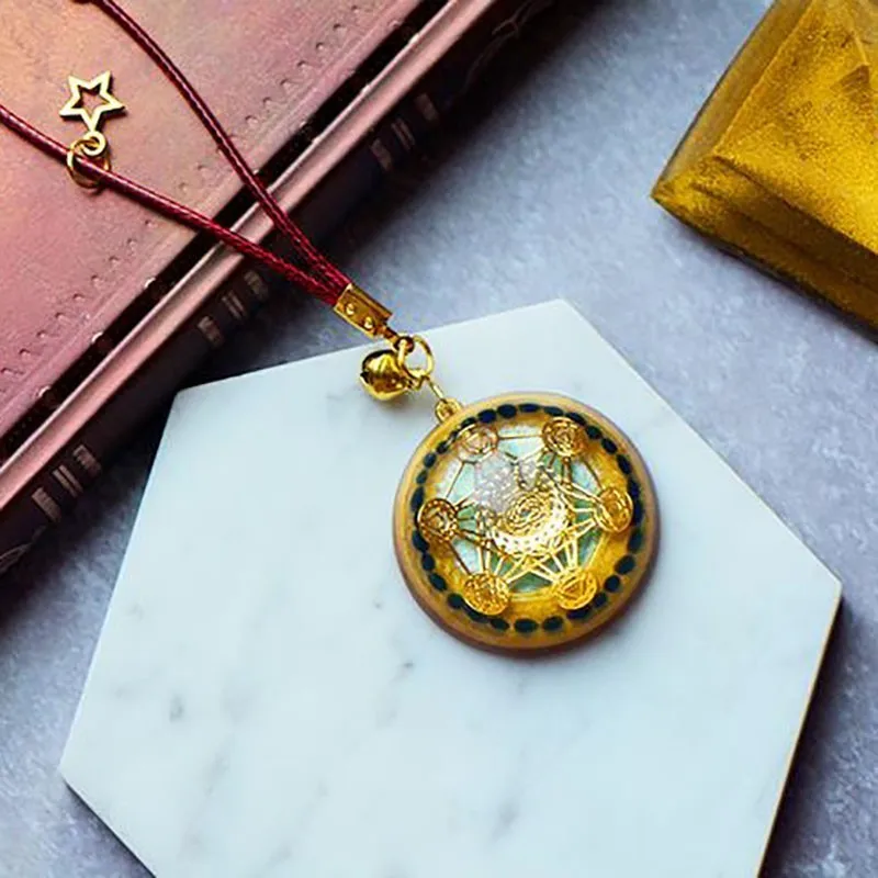 AURAREIKI Orgonite Reiki Натуральный Кристалл Ретро Кулон Камень который Изменяет Магнитное Поле Лучший!
