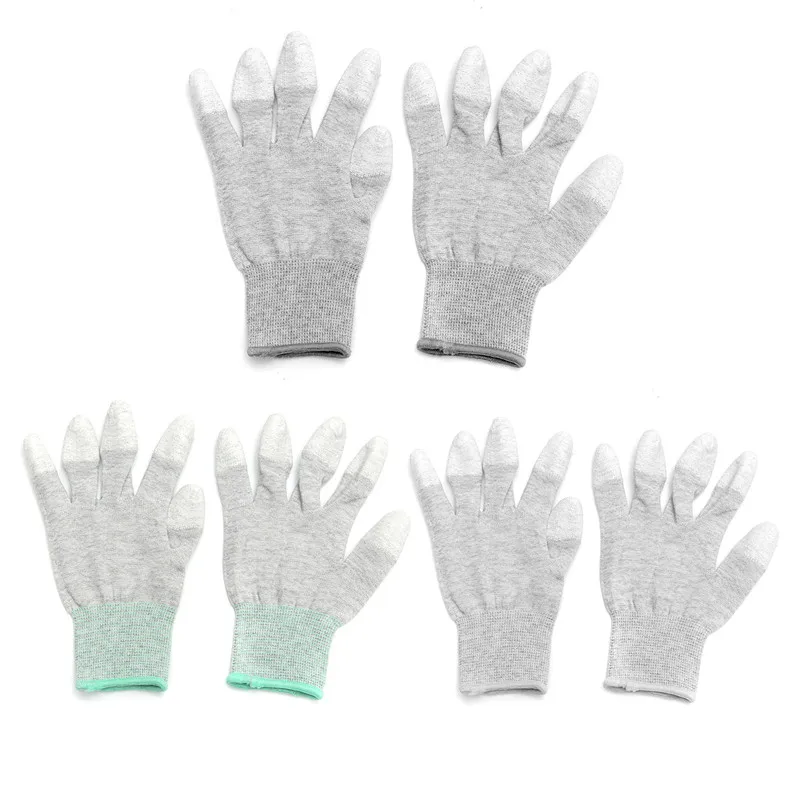 

High Elastic Anti Static Gloves Gray Labor Working Safely Security Gloves Grey S M L High Quality Hot Sale