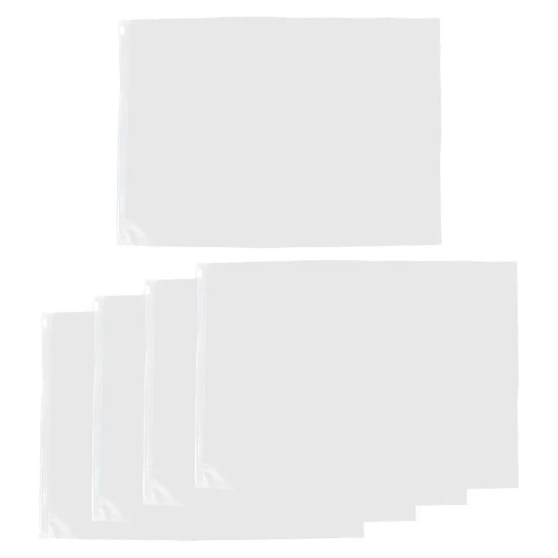 Пластиковый водонепроницаемый чехол для хранения на молнии для путешествий, сумка-Органайзер, 5 шт