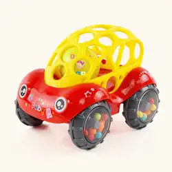 Детские унисекс мягкие автомобиль встряхивания колокол погремушки игрушки дети весело игрушки Повседневное старше 1 года красный зеленый