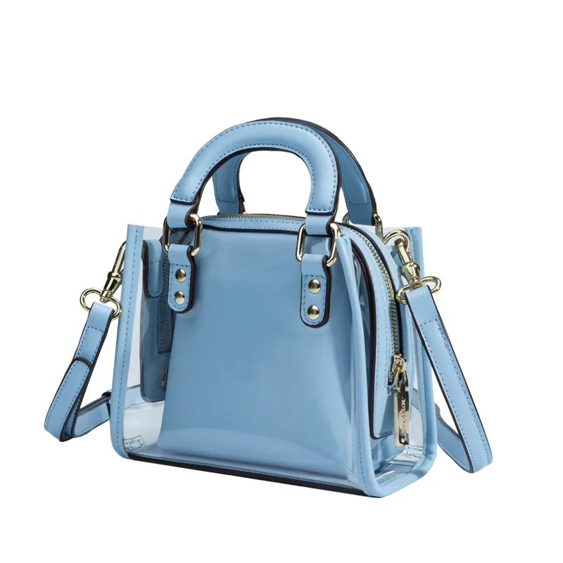 

Transparent Bag Female Jelly Bag Leather Ladies Handbags Women Messenger Bag Small Crossbody Bag For Women Sac Bandouli Re Femme