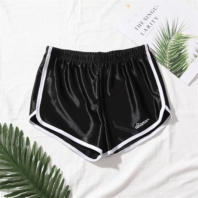 

2019 Cotton Women Elastic Waist Short Pant Lady Summer Sleep Pants Shorts Bright Color All-match Loos Short Femme Pajama Pants