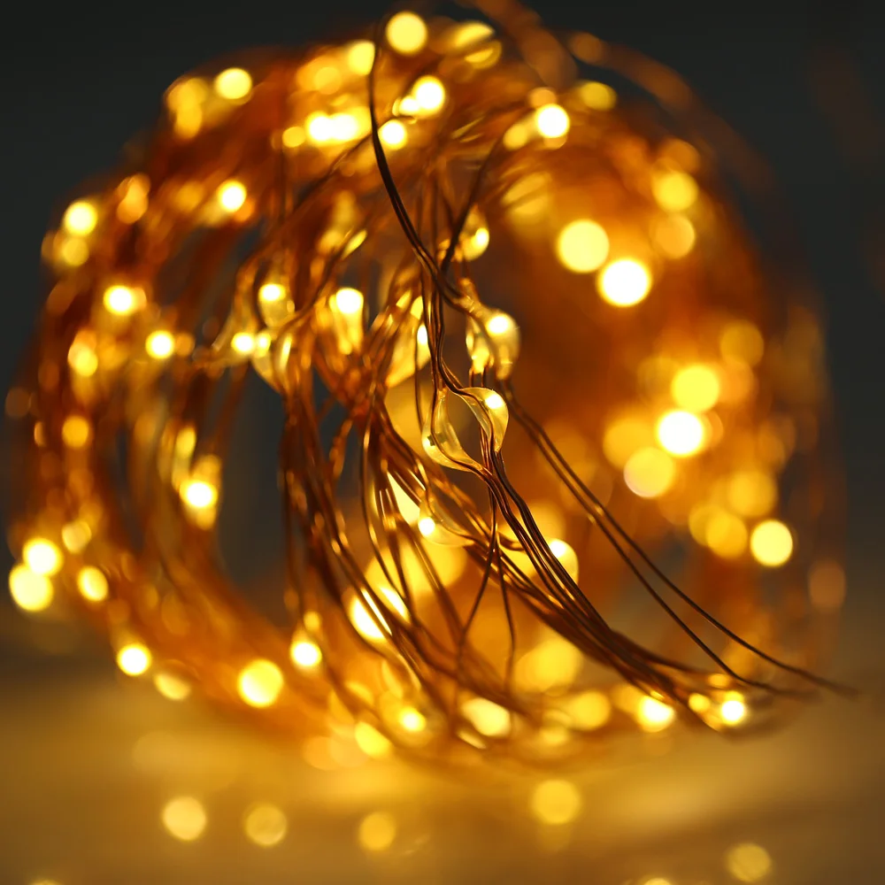 

5M 50 LEDs Copper Wire Fairy String Light AA Battery Powered for Christmas Holiday Festival Decoration 4.5V Lighting Strings