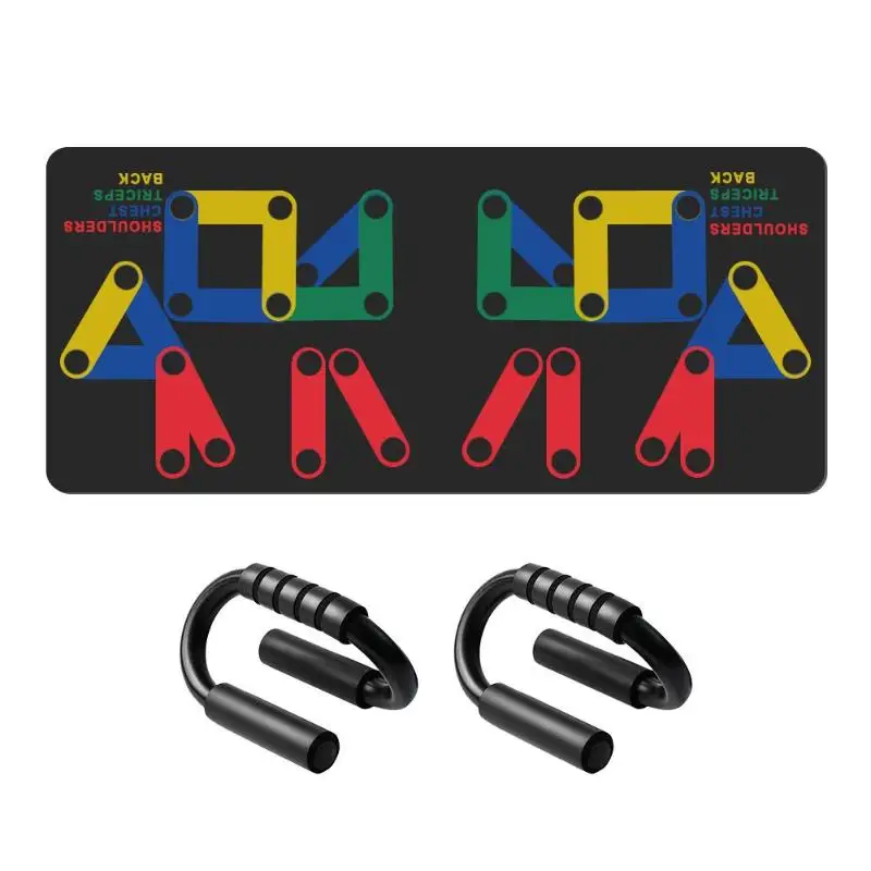 

Multifunction Fitness Exercise S/H Shape Stand Bar Push Up Rack Board Anti-slip Body Building Training System Home Equipment