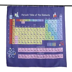 Периодически Таблица элементов занавеска для душа с защитой от плесени полиэстер моющиеся Ванна декоративные занавески для душа 180 см x 180