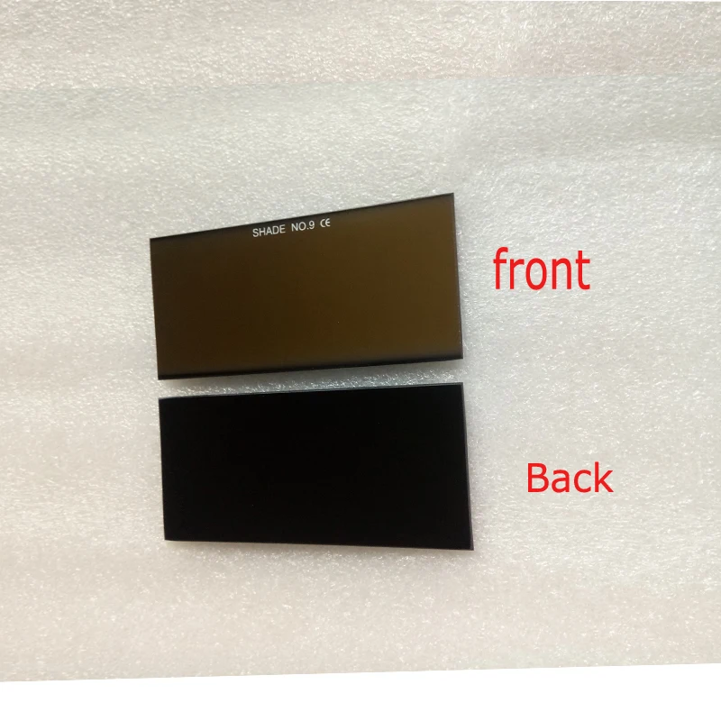 Welding Glasses Welding Helmet Lens 1pc Glass Filter Lens 108x50mm Arc Welding Goggles Black Silver Golden Coating Mig Tig Mag DIN9 10 11 12 13