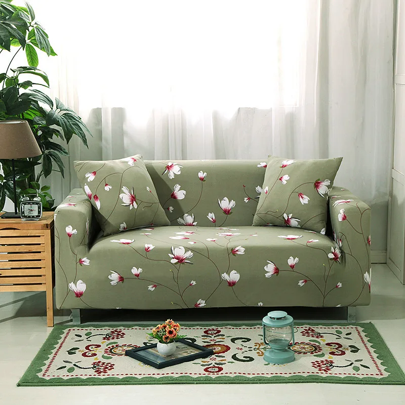 

Spandex Elastic Stretch Geometic Printing Sectional Sofa Cover Protective Slipcovers All-inclusive Couch Case Cover Living Room