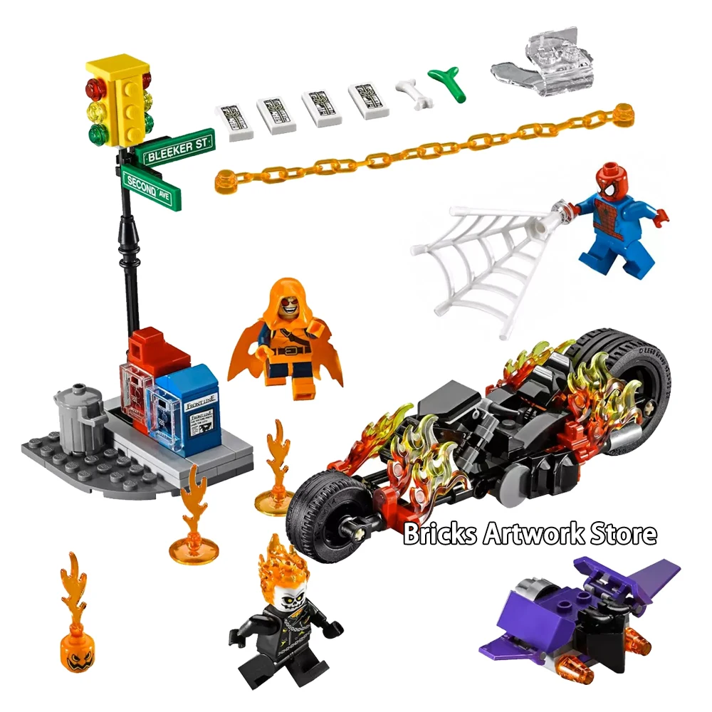 lego spider man and ghost rider team up
