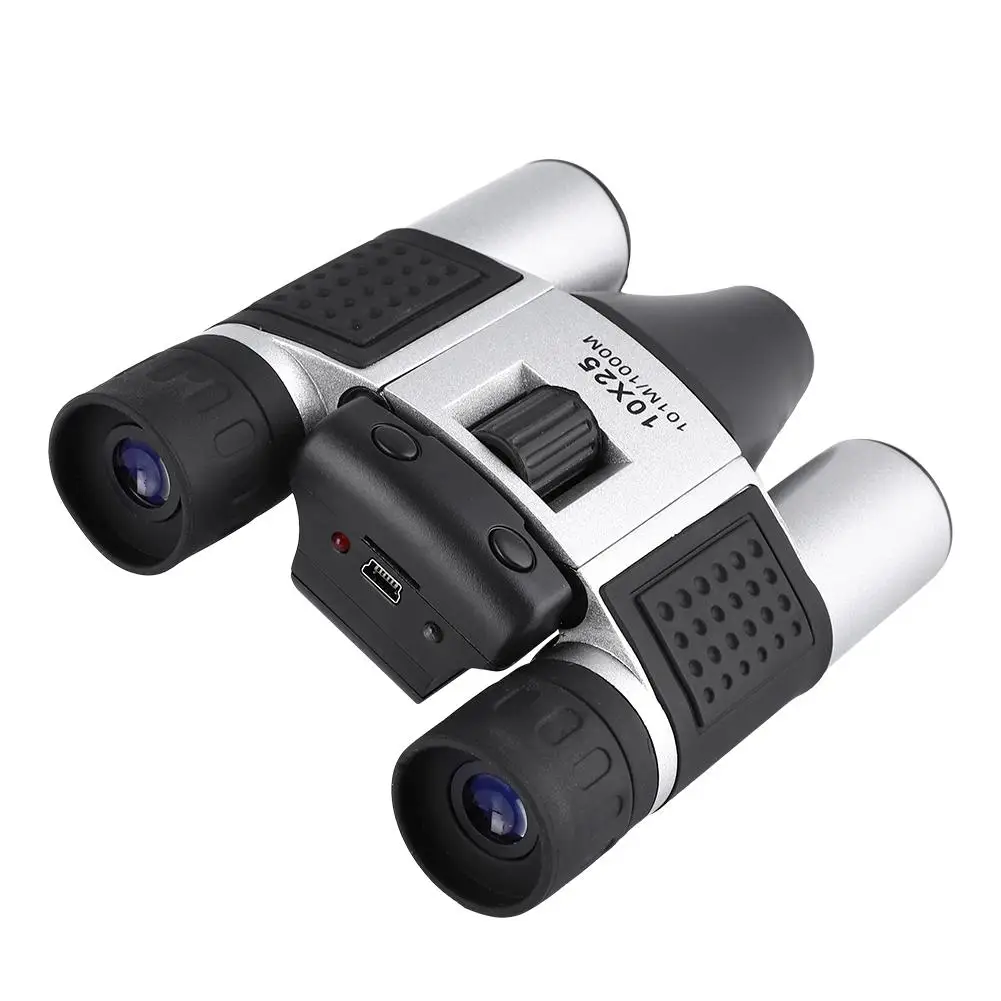 10X25 бинокль для спорта на открытом воздухе 1.3MP CMOS сенсор TF кардридер 101 м/1000 м USB