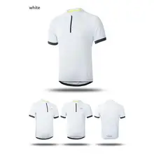 Гимнастическая майка дышащая с коротким рукавом быстросохнущая спортивная рубашка для мужчин свободные влагу Светоотражающие Велоспорт, бег, фитнес велоси