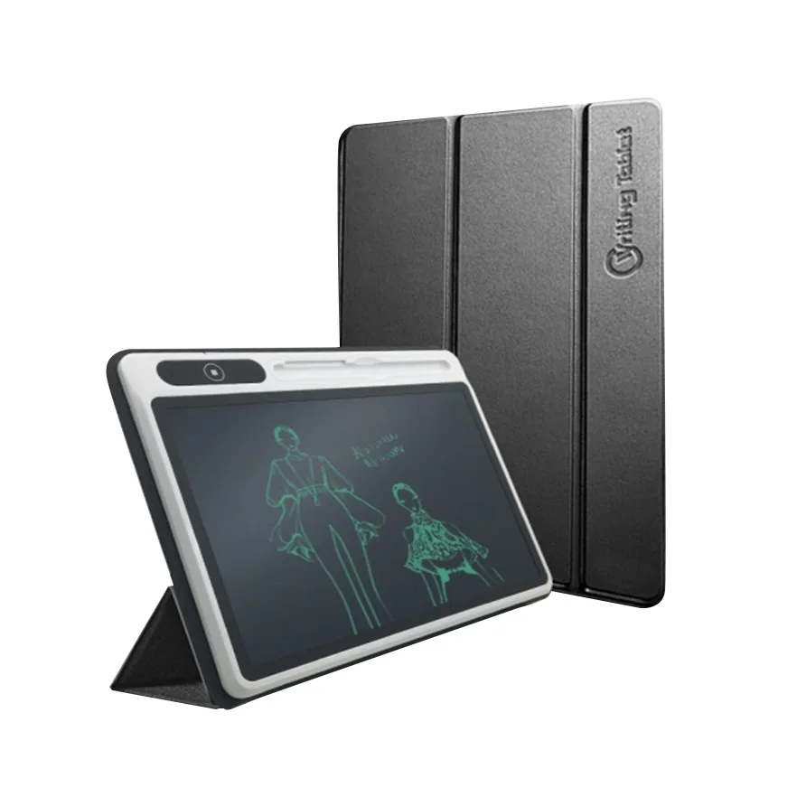 Baratos Tablero inteligente de escritura de negocios de 10,1 pulgadas con funda protectora Lcd, tableta de dibujo, tablero pintado a mano para estudiantes, diseño