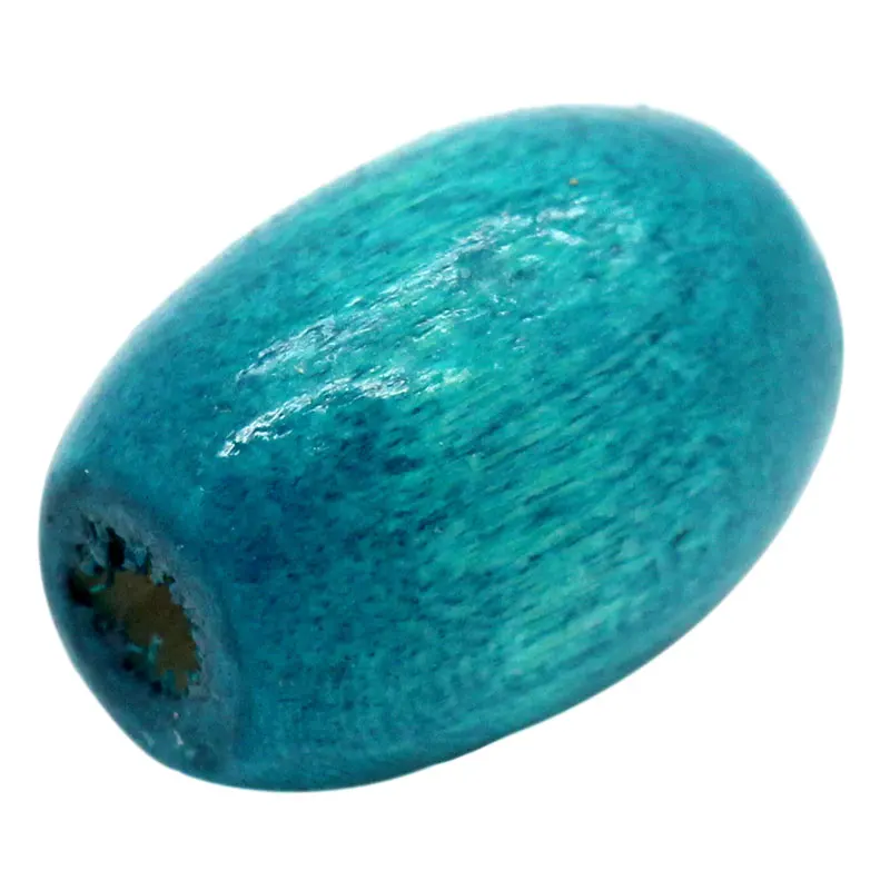 Wood Spacer Beads Oval Blue 12x8mm Hole:Approx 2.5mm 300PCs (B23857) | Украшения и аксессуары