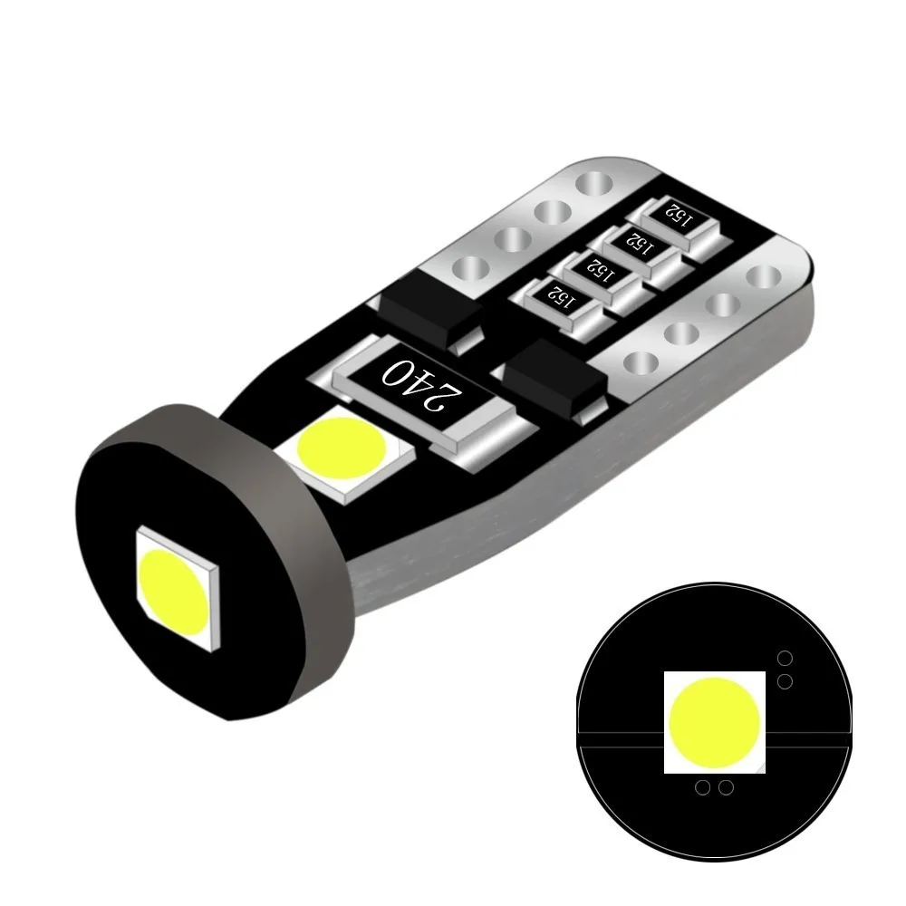 

1 Piece T10 W5W 194 168 Led Bulbs T10 Wedge 3030 3smd Interior Lights 12V License Plate Lights Clearance Lights