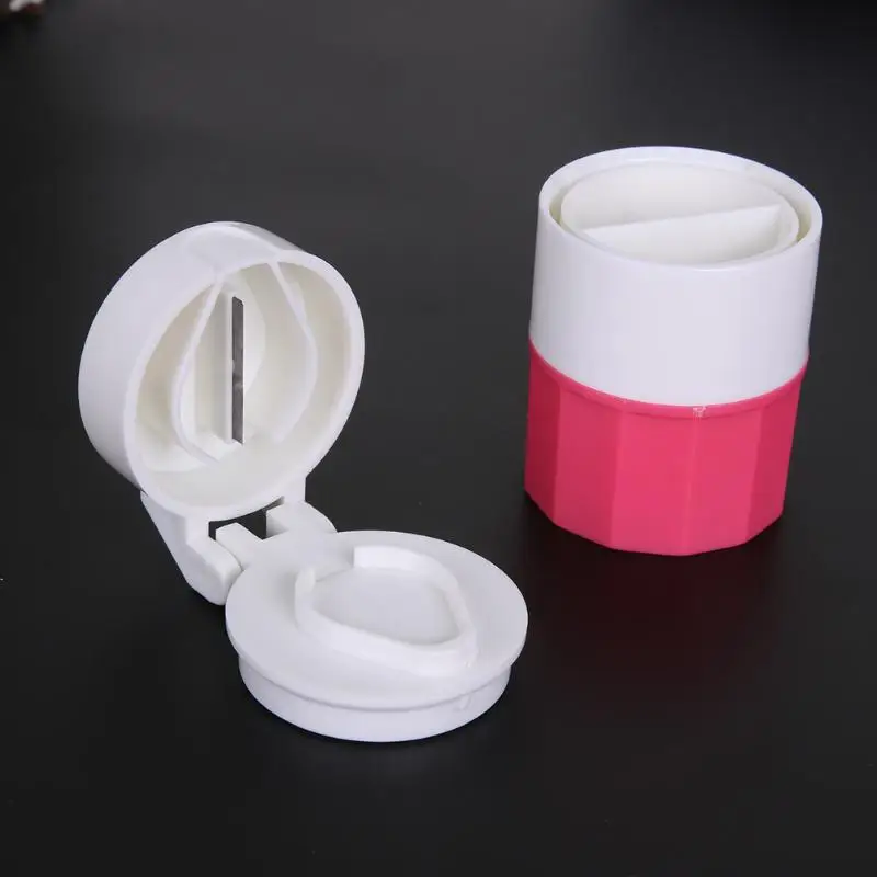 

4 Layer Pill Box Cutter Medicine Crusher Grinder Splitter Tablet Cutter Divider Storage Case Pill Box Cutting Tablets