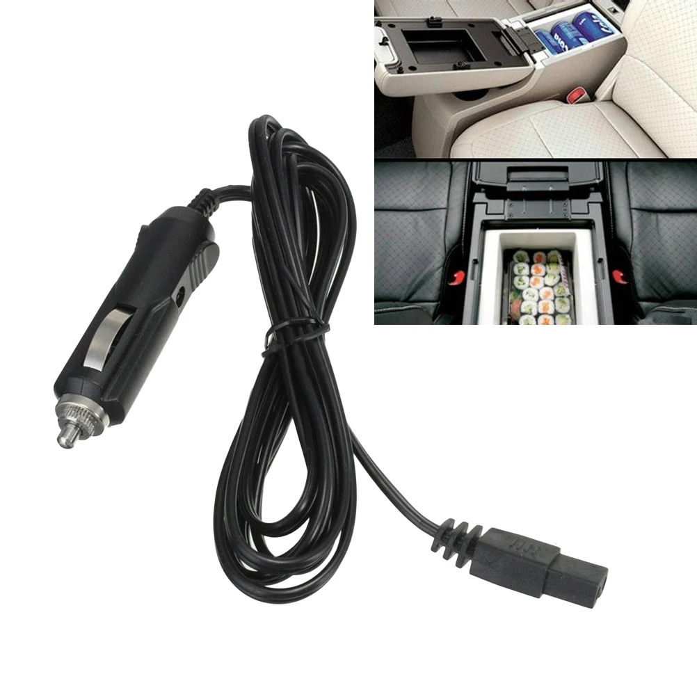 

1pc 12V 120W 10A 2m Extension Cord Car Fridge Cable Power Adapter Electric Mini Refrigerator Extension Cord Line Wire (Black)