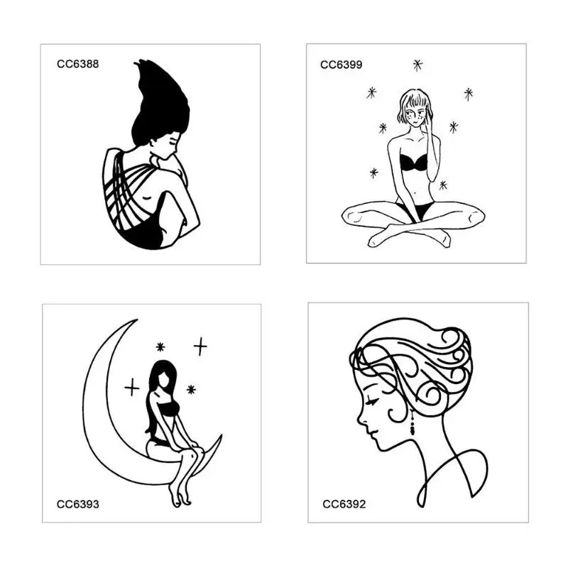 

Waterproof Sweatproof Sexy Girl Fake Temporary Tattoos Sticker Car Decals Tools Decor High Fidelity without Damaging the Skin