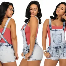 Новые женские сексуальные HotSummerHigh Талия Съемный ремень джинсовый комбинезон шорты джинсы плюс размер дропшиппинг