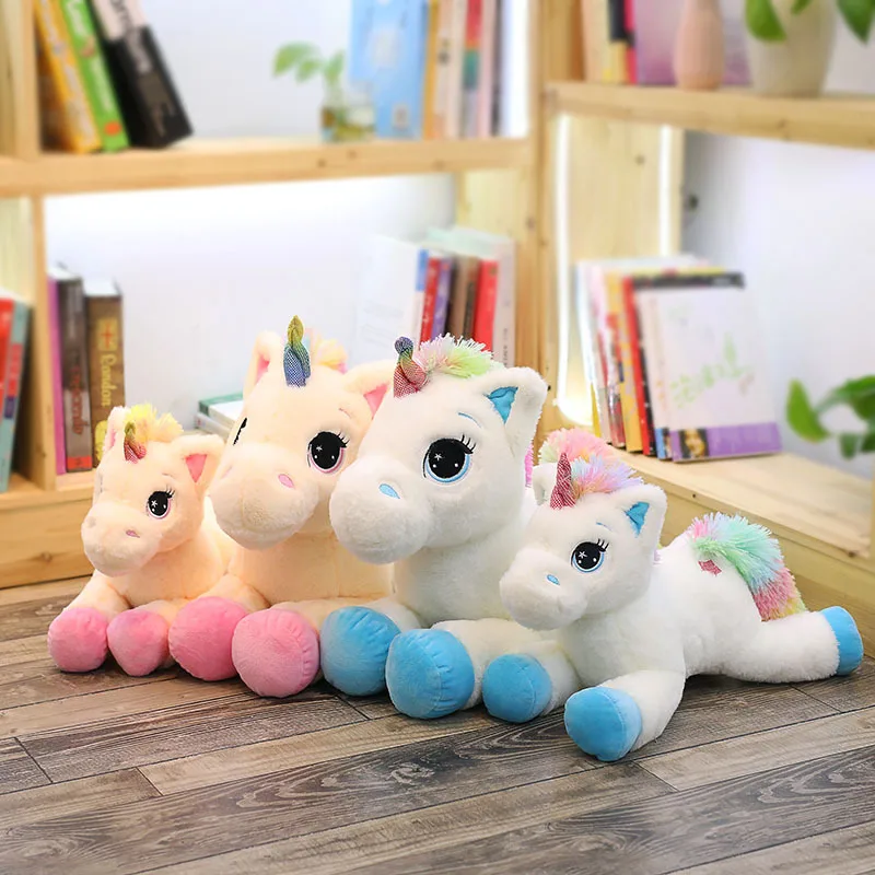 40-60cm Unicorn Stuffed Animals Plush toy Unicorn Animal Horse High Quality Cartoon Gift For Children