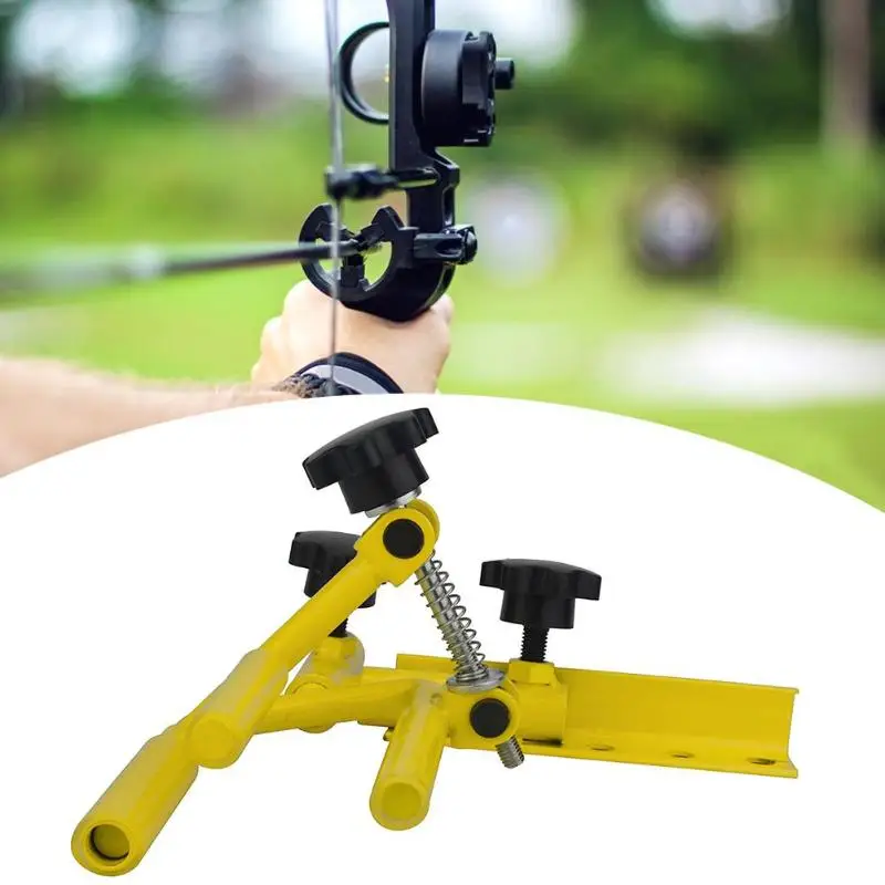 

Stainless Steel Adjustable Archery Parallel Bow Vise Support Bow stand Archery Sport Competition Equipment for Hunting