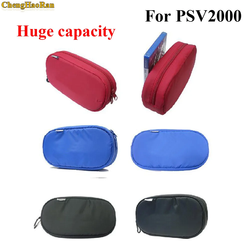 

ChengHaoRan 6pcs/lot Large Capacity Soft Travel Protective Case For PSV 1000 PSV2000 Protective Pouch Bag for PS VITA 1000 2000