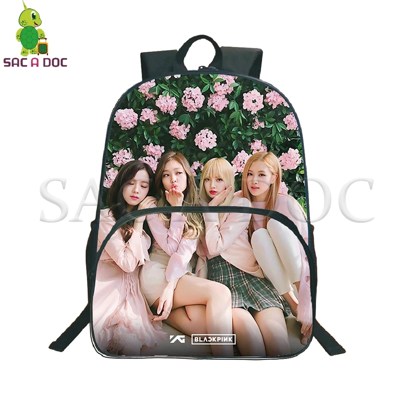 Kpop Blackpink على ظهره عارضة المدرسة أكياس ل في سن المراهقة Jisoo/Jennie/روز/ليزا السفر أكياس المشجعين على ظهره ل النساء الرجال الفتيات الفتيان