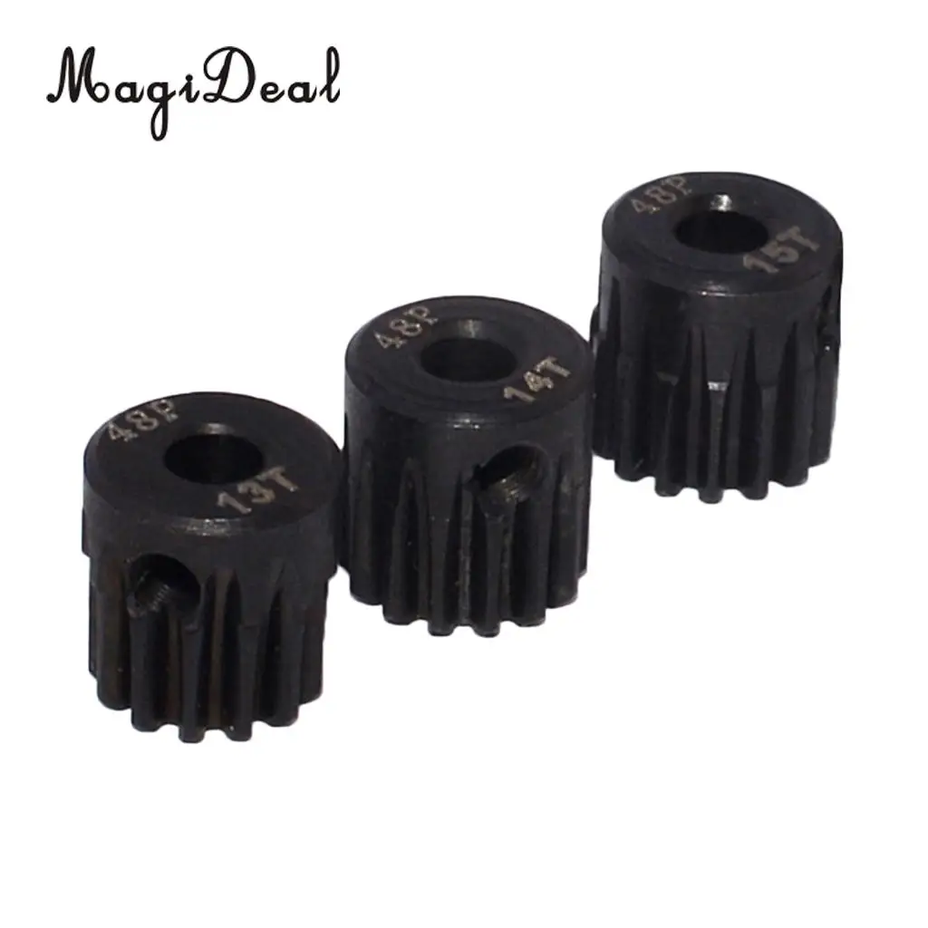 Шестерня мотора MagiDeal 48DP 13T 15T 3 175 мм набор для модели 1/10 RC аксессуары автомобиля DIY