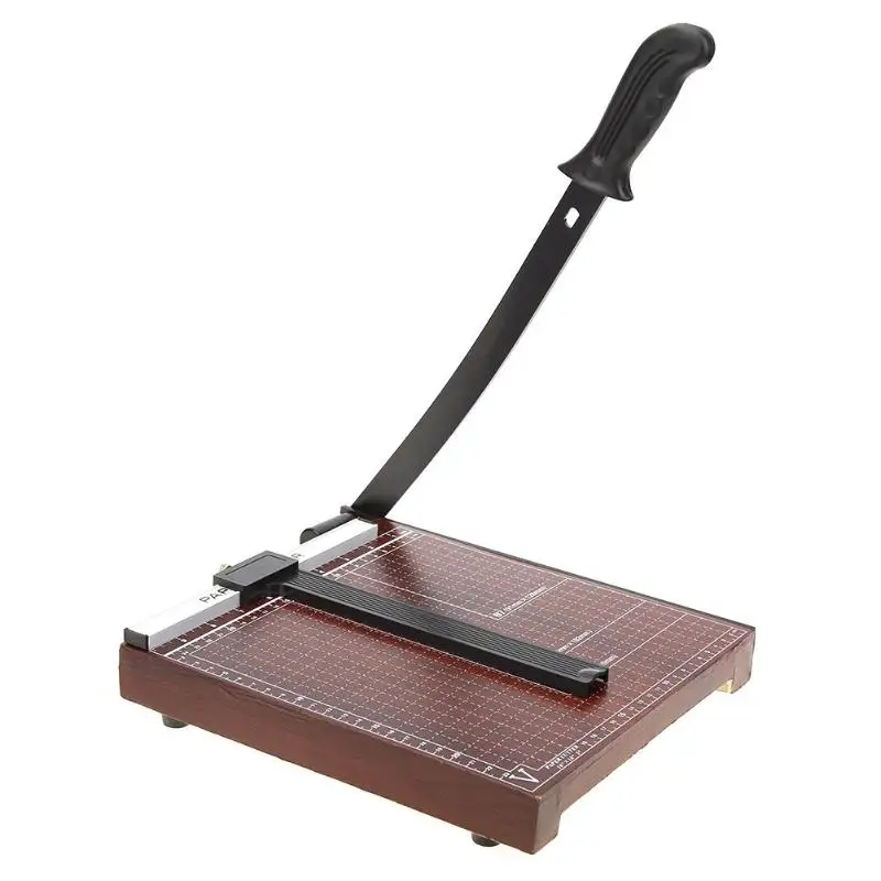 

A5/B5 Wood Base Paper Guillotine Cutter Trimmer Home Office School Paper Photo Cutting Tools Professional Cutting Machine
