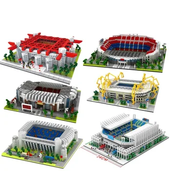 

Mini Blocks Toy Football Field Model Small Building Blocks Challenge Architecture Kids Toys for Children Educational Boy Gifts